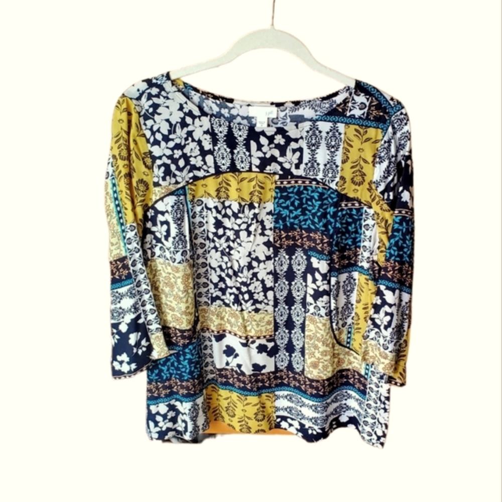 J. Jill Patchwork Top M